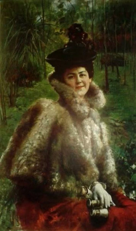 Ritratto di signora con pelliccia